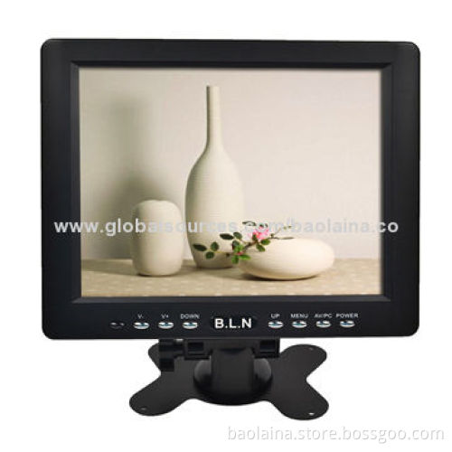 Portable Small Size 8-inch Professional LCD/AV HDMI VGA Monitor, 800 x 600P Resolution